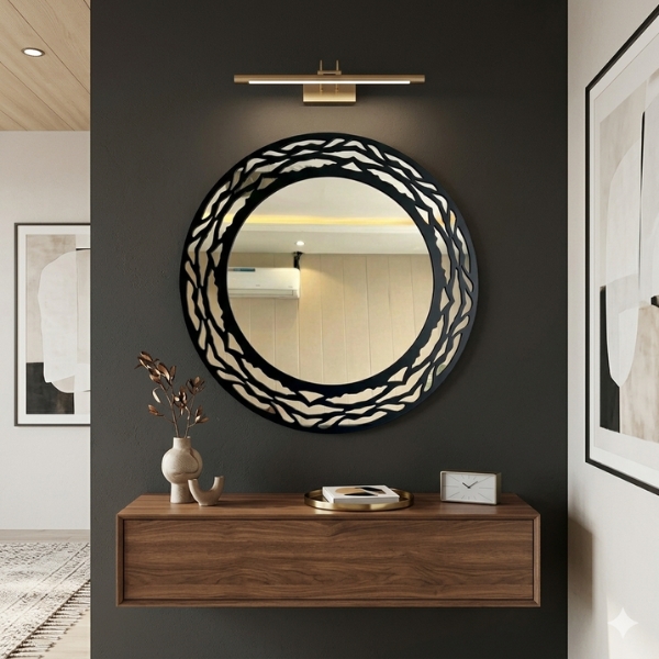 Home infinity frame wall mirror
